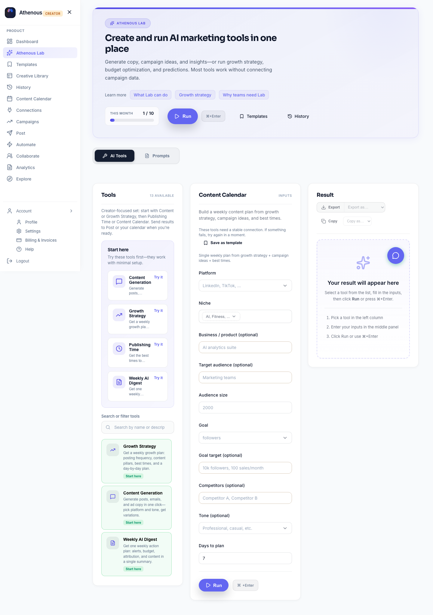Building a content calendar with AI — hero